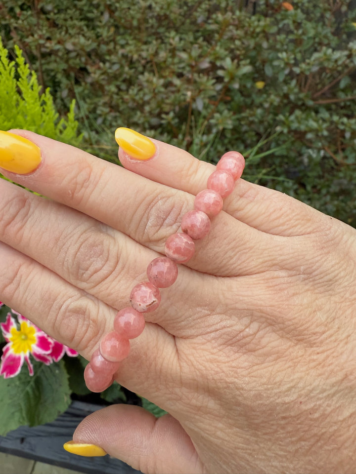 Rhodocrosite Bracelet 6mm Beads