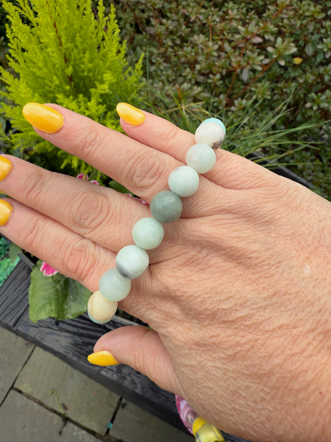 Caribbean Blue Calcite Bracelet 10mm bead