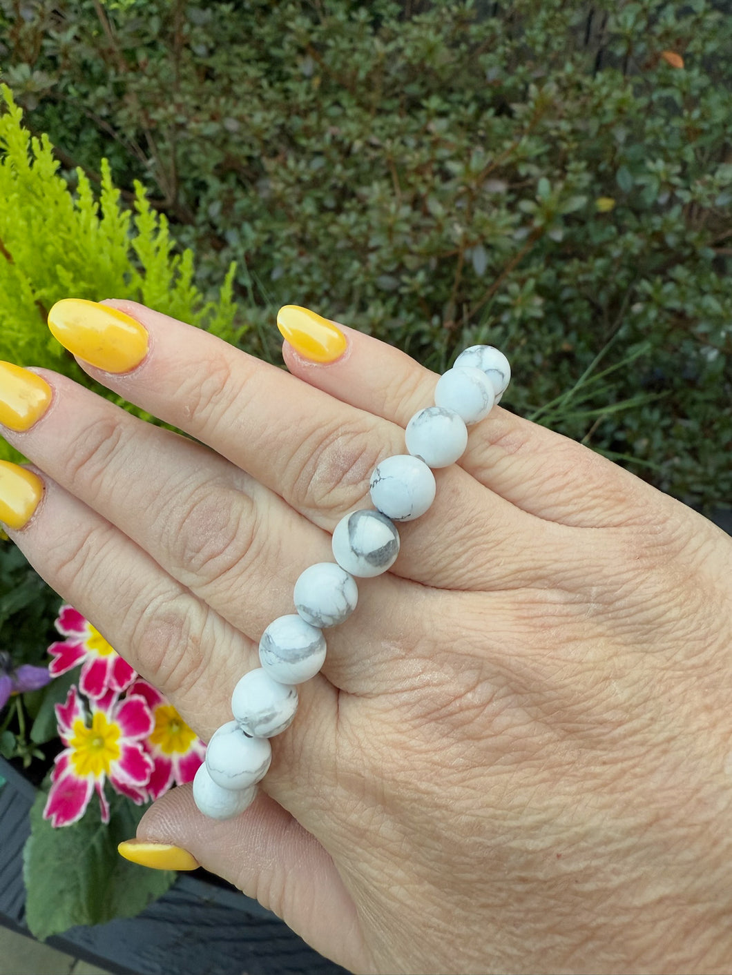 Howlite Bracelet 8mm Beads