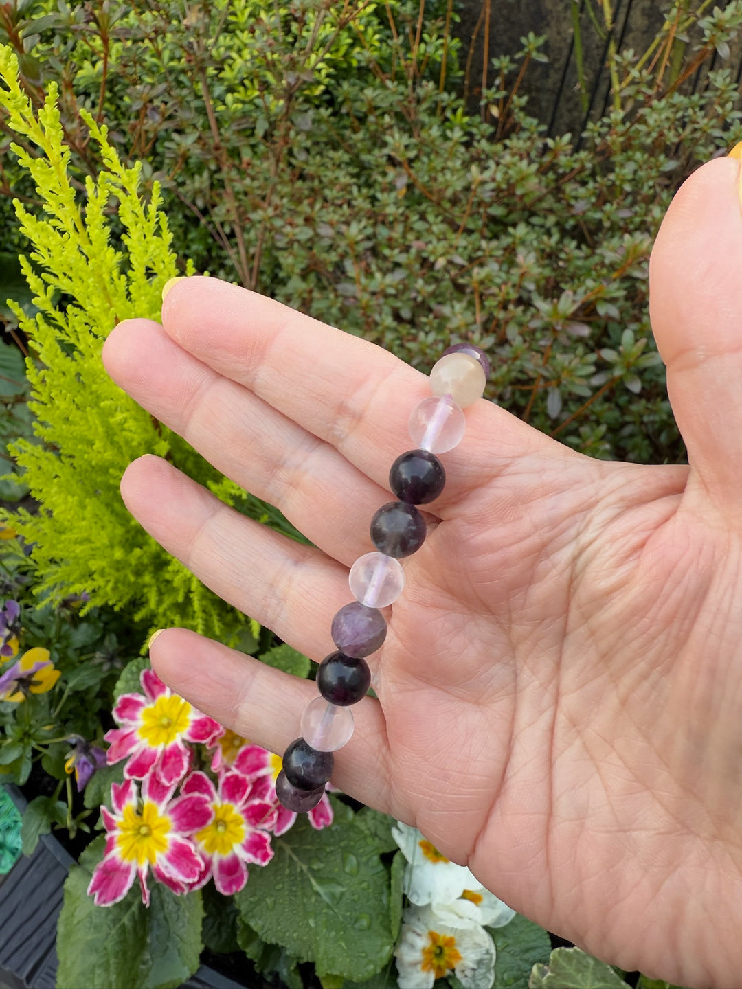 Fluorite Bracelet 8mm Beads