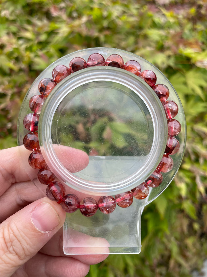 A High Quality Red Fire Quartz Bracelet with 8mm Beads