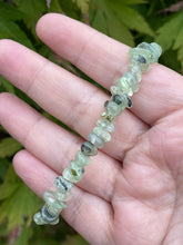 Load image into Gallery viewer, Prehnite and Epidote Chip Bracelet
