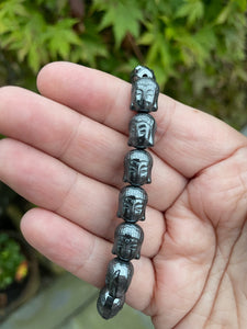 Terahertz Double Sided Buddha Head Bead Bracelet