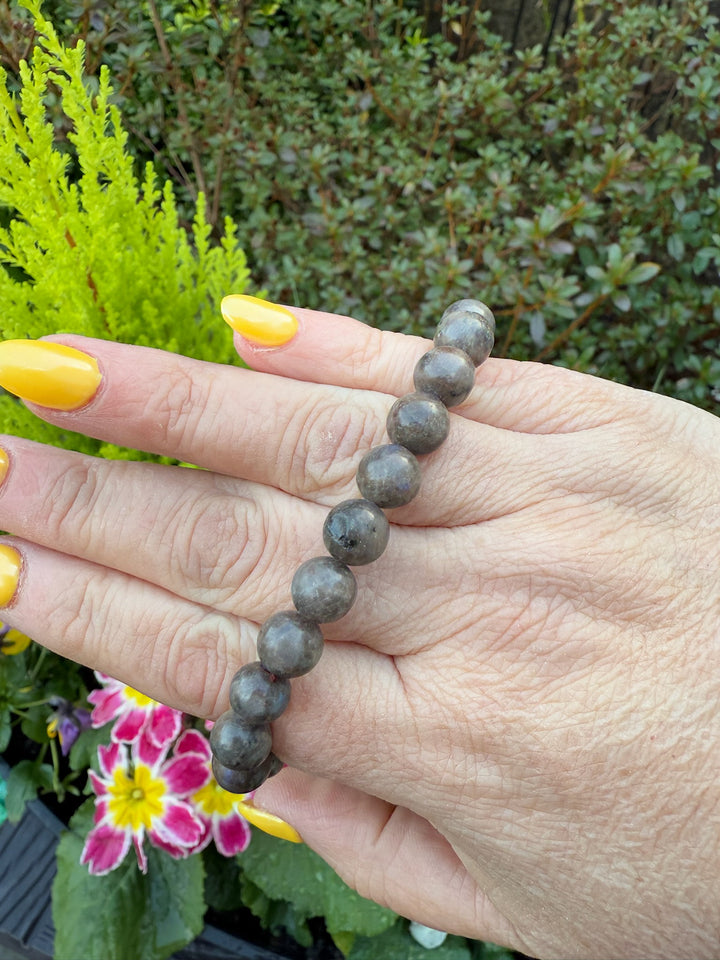 Labradorite Bead Bracelet 8mm Beads