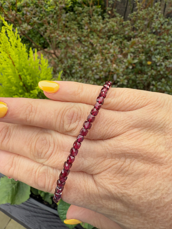 Faceted Garnet Bracelet