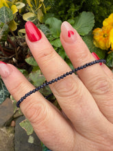 Load image into Gallery viewer, Faceted Blue Goldstone Adjustable Bracelet Anklet
