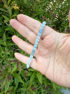 Faceted Aquamarine Bracelet