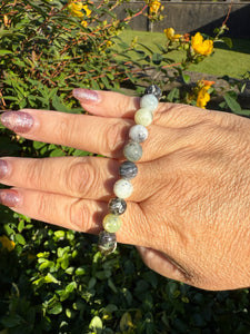 Dendritic Green Opal Bracelets 8mm Beads