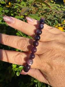 High Quality Lepidolite Mica Bracelet 8mm Beads