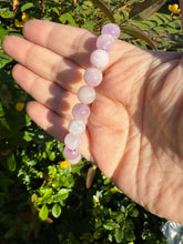 Load image into Gallery viewer, UV Reactive Kunzite Bracelet 8mm Beads
