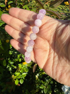 UV Reactive Kunzite Bracelet 8mm Beads