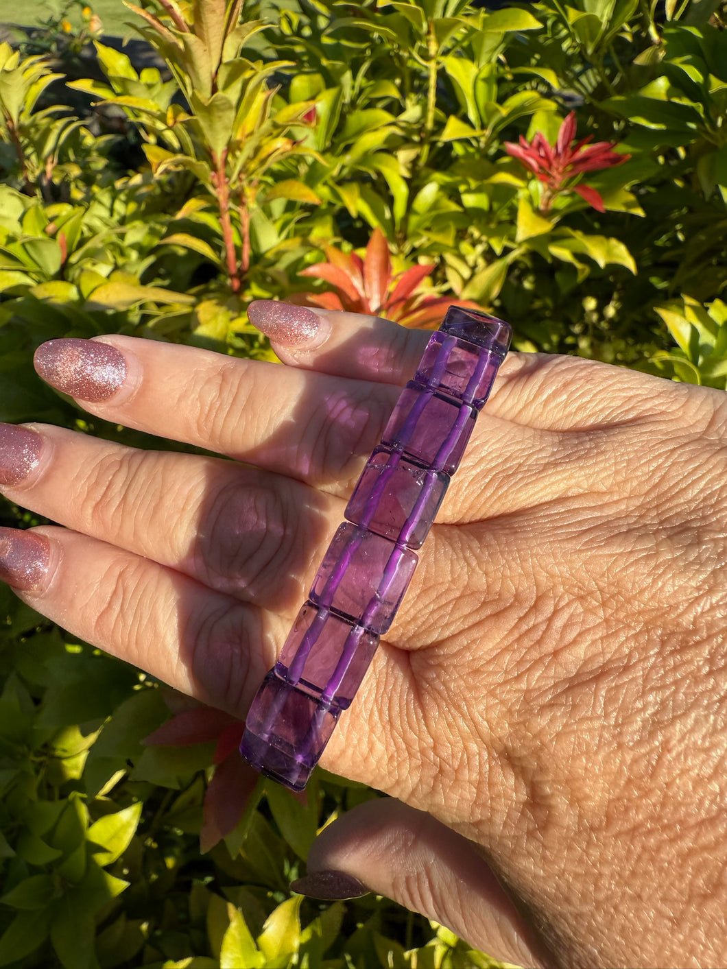 High Quality Faceted Amethyst Bracelet