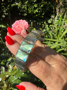 High Quality Labradorite Bangle Bracelet