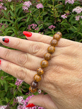 Load image into Gallery viewer, Caligraphy Stone or Miriam Stone Bracelet 8mm Beads
