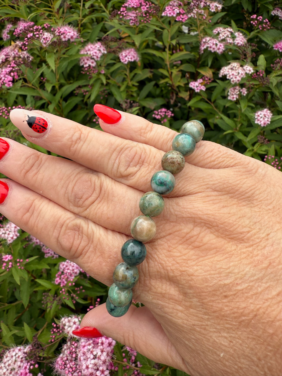 Peru Turquoise Bracelet 8mm Beads
