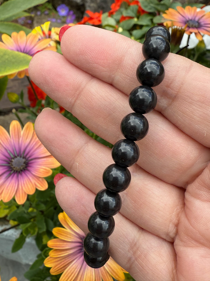 Shungite Bracelet 8mm Beads