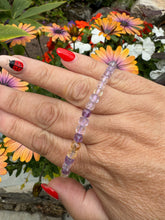 Load image into Gallery viewer, Ametrine Faceted Bracelet 4mm Beads
