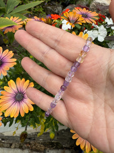 Ametrine Faceted Bracelet 4mm Beads