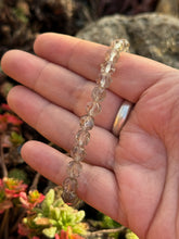 Load image into Gallery viewer, Smoky Quartz Faceted Bracelet 0.6mm Beads
