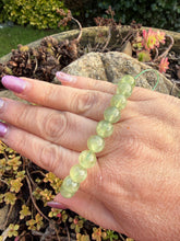 Load image into Gallery viewer, Prehnite Bracelet 8mm Beads
