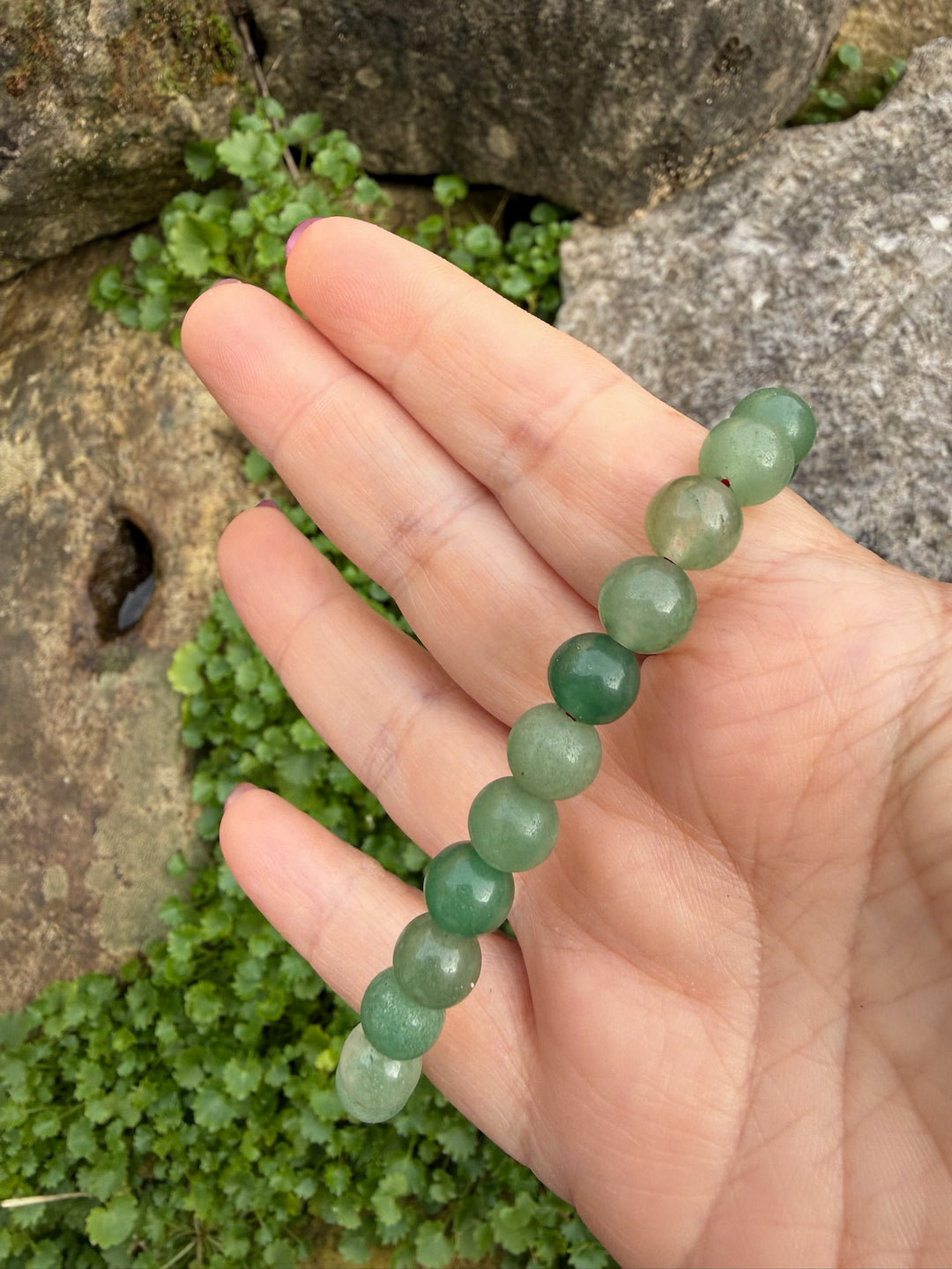 Green Aventurine Bracelet 8mm Beads