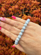 Load image into Gallery viewer, Angelite Bead Bracelet 8mm Beads
