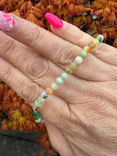 Load image into Gallery viewer, Faceted Chrysoprase Bead Bracelet 4mm Bead
