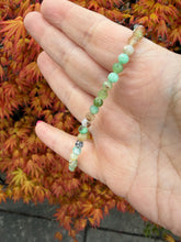 Load image into Gallery viewer, Faceted Chrysoprase Bead Bracelet 4mm Bead
