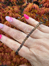 Load image into Gallery viewer, Faceted Smoky Quartz Bracelet 4mm Bead
