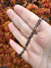 Load image into Gallery viewer, Faceted Smoky Quartz Bracelet 4mm Bead
