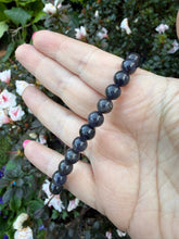 Load image into Gallery viewer, Iolite Bead Bracelet 7mm Bead
