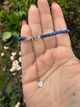 Load image into Gallery viewer, Faceted Adjustable Kyanite Bracelet 4mm Bead

