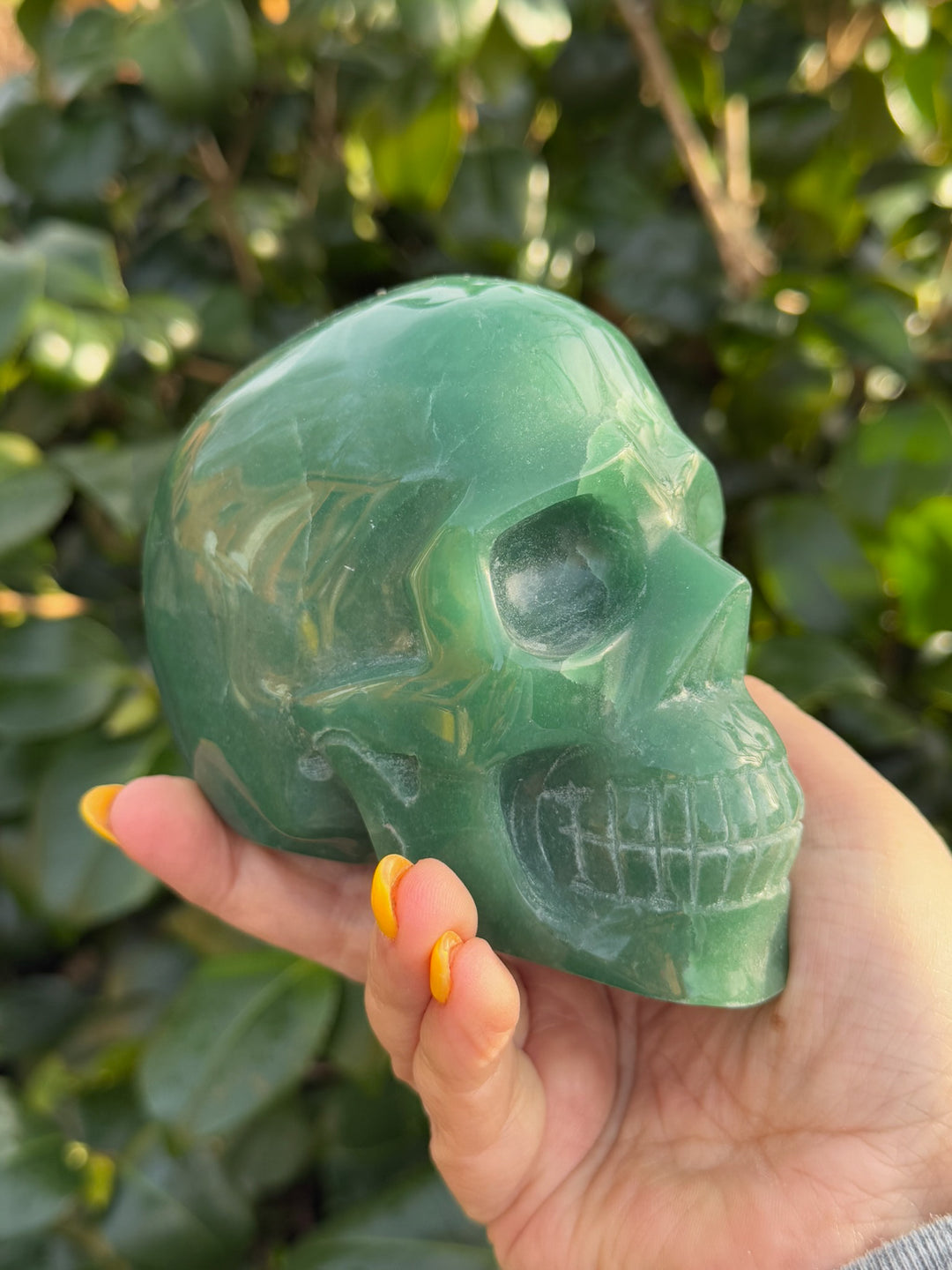 Aventurine Carved Skull