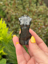 Load image into Gallery viewer, Gold Sheen Obsidian Woman Torso Carving,
