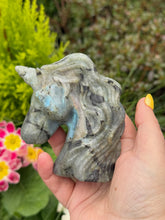 Load image into Gallery viewer, Labradorite Unicorn Carving

