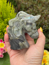 Load image into Gallery viewer, Labradorite Unicorn Carving
