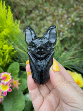 Load image into Gallery viewer, Obsidian Bat Carving

