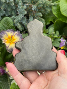 Gold Sheen Obsidian Ganesh Carving