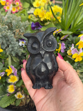 Load image into Gallery viewer, Large Obsidian Owl Carving
