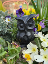 Load image into Gallery viewer, Large Obsidian Owl Carving
