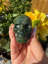 Load image into Gallery viewer, Green Verdite Skull Carving
