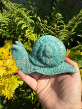 Load image into Gallery viewer, Large Amazonite Snail Carving
