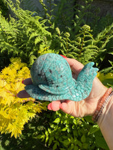 Load image into Gallery viewer, Large Amazonite Snail Carving
