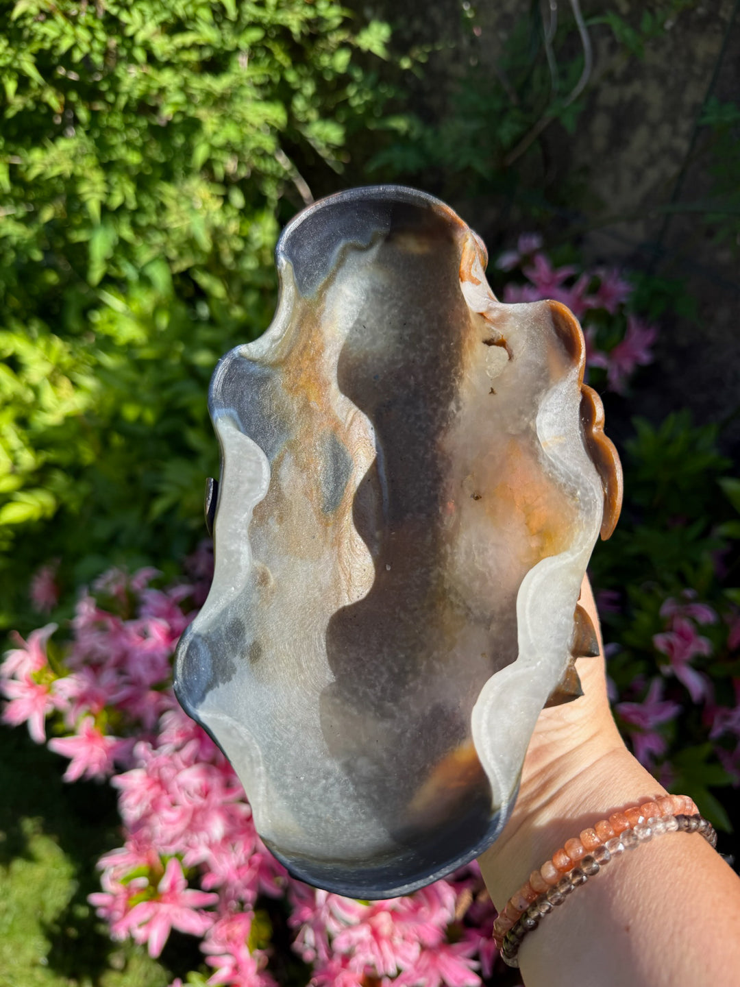 Handcarved Liaoning Agate bowl Carving
