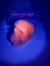 Load image into Gallery viewer, Uv Reactive Kunzite Skull Carving
