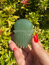 Load image into Gallery viewer, Green Aventurine Jellyfish Carving
