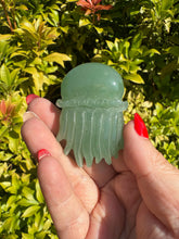 Load image into Gallery viewer, Green Aventurine Jellyfish Carving
