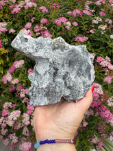 Load image into Gallery viewer, Large Quartz Cluster Skull Carving
