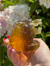 Load image into Gallery viewer, Yellow Fluorite Wolf
