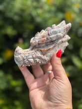 Load image into Gallery viewer, Mexican Crazy Lace Agate Dragon Head Carving
